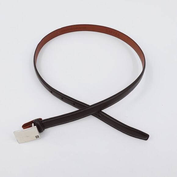 Bundle Lauren Ralph Lauren-Beverly Hills Polo Club Leather Belt Medium Brown - Picture 8 of 16